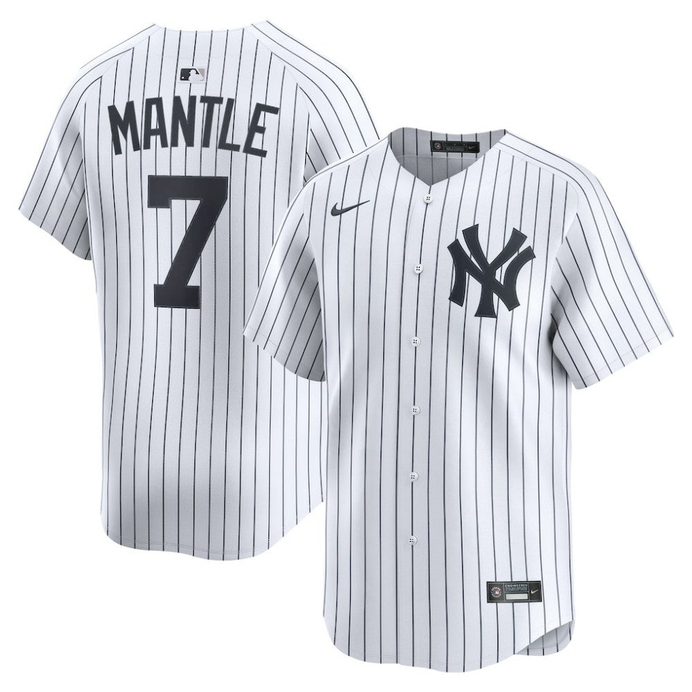 MLB Mickey Mantle New York Yankees Nike Home Limited Player Jersey - White