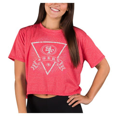 San Francisco 49ers Concepts Sport Women's Quest Knit Crop Top Scarlet