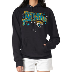 Jacksonville Jaguars Starter Women's Fireworks Fleece Pullover Hoodie Black
