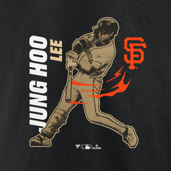 Jung Hoo Lee San Francisco Giants Player Graphic T-Shirt - Black T-shirts