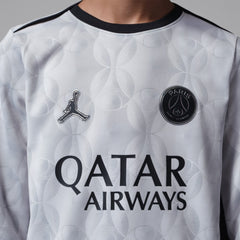 Paris Saint-Germain Jordan Brand Youth Long Sleeve Pre-Match Dri-FIT Top Gray