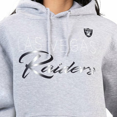 Las Vegas Raiders G-III 4Her by Carl Banks Women's Shadow Logo Fleece Pullover Hoodie Gray