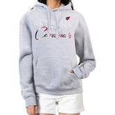 Arizona Cardinals G-III 4Her by Carl Banks Women's Shadow Logo Fleece Pullover Hoodie Gray