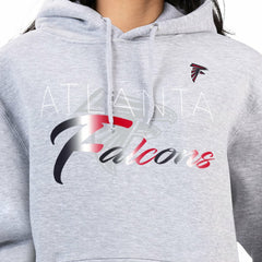 Atlanta Falcons G-III 4Her by Carl Banks Women's Shadow Logo Fleece Pullover Hoodie Gray