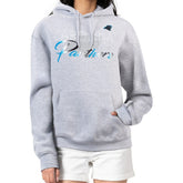 Carolina Panthers G-III 4Her by Carl Banks Women's Shadow Logo Fleece Pullover Hoodie Gray
