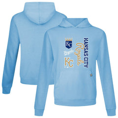 Kansas City Royals Levelwear Crown Relay Pullover Hoodie - Light Blue Hoodies