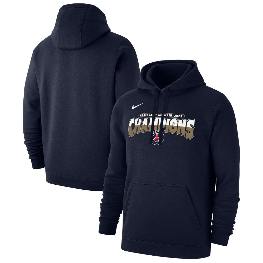 Paris Saint-Germain 2025 Champions League Winners Club Pullover Hoodie Navy sale