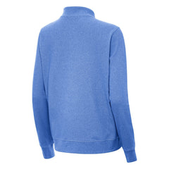 Seattle Seahawks Antigua 50th Season Subtle Quarter-Zip Pullover Heather Royal