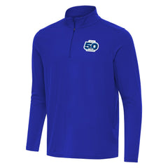 Seattle Seahawks Antigua 50th Season Intent Quarter-Zip Pullover Royal