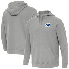 Seattle Seahawks Antigua 50th Season Cloud Pullover Hoodie Heather Gray