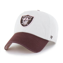 Las Vegas Raiders '47 Unisex Love Letter Clean Up Adjustable Hat Stone/Burgundy