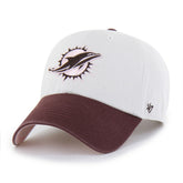 Miami Dolphins '47 Unisex Love Letter Clean Up Adjustable Hat Stone/Burgundy