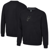 San Antonio Spurs Stadium Essentials Unisex Club Level Chenille Sweatshirt Black