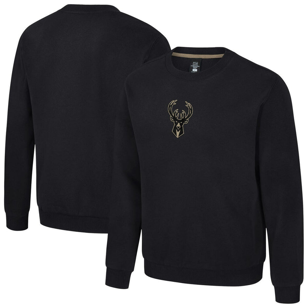 Milwaukee Bucks Stadium Essentials Unisex Club Level Chenille Sweatshirt Black