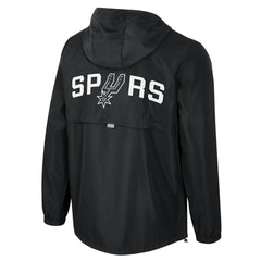 San Antonio Spurs Stadium Essentials Unisex Compete Quarter-Zip Hoodie Jacket Black