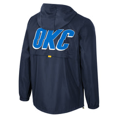 Oklahoma City Thunder Stadium Essentials Unisex Compete Quarter-Zip Hoodie Jacket Blue