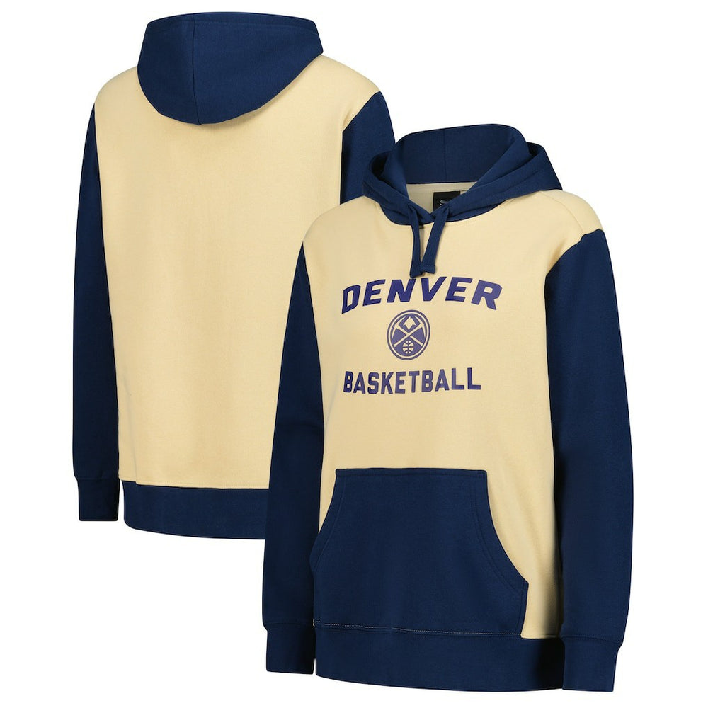 Denver Nuggets Stadium Essentials Women's Rafters Road Trip Hoodie Cream