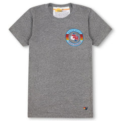 Texas Rangers Aviator Nation x MLB Unisex Tri-Blend T-Shirt - Heather Gray T-shirts