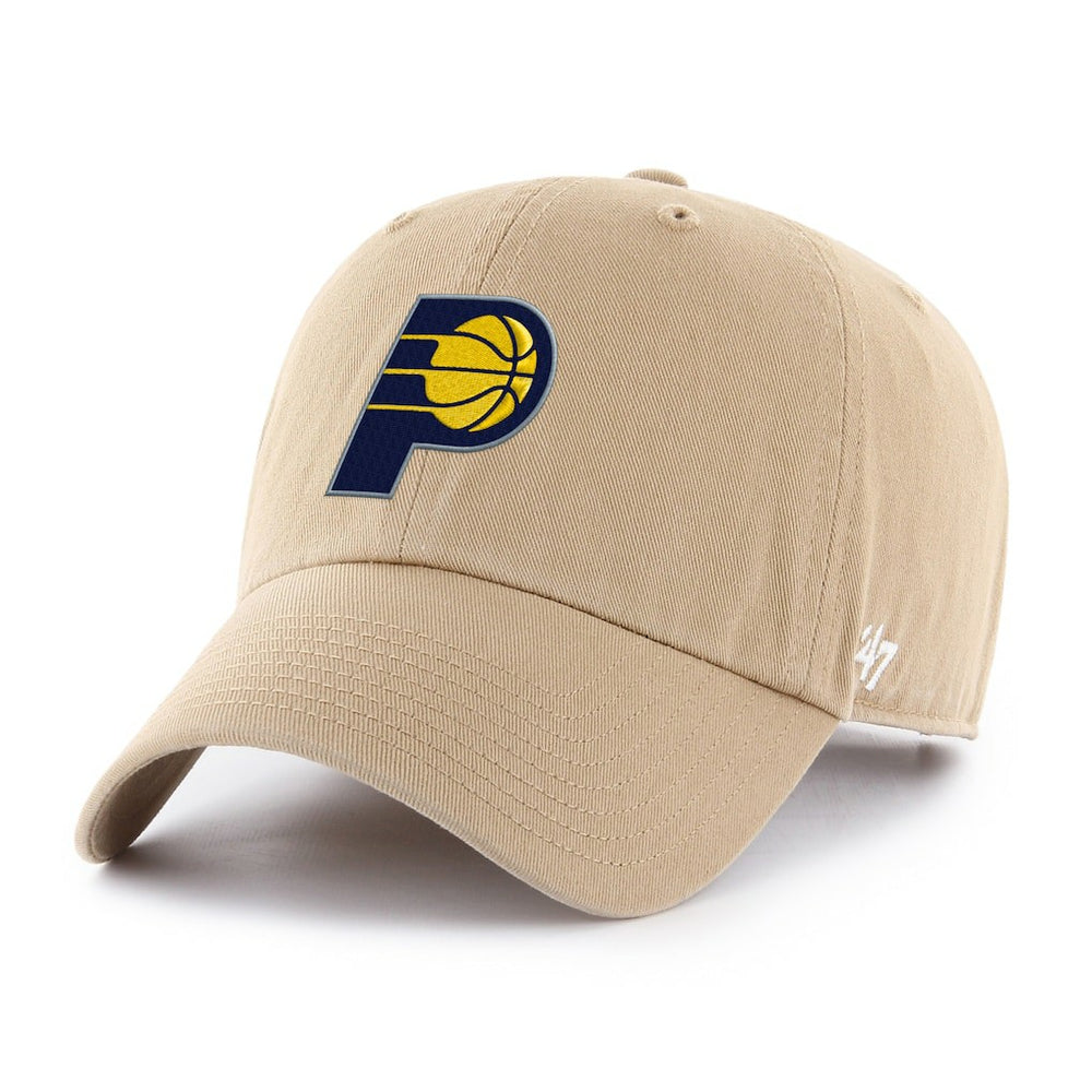 Indiana Pacers '47 Primary Logo Clean Up Adjustable Hat Khaki