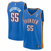 NBA Isaiah Hartenstein Oklahoma City Thunder 2025 NBA Finals Champions Fast Break Replica Player Jersey - Blue - Icon Edition