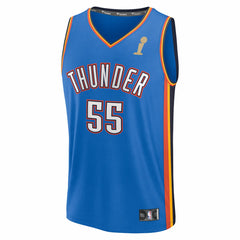 NBA Isaiah Hartenstein Oklahoma City Thunder 2025 NBA Finals Champions Fast Break Replica Player Jersey - Blue - Icon Edition