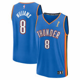 NBA Jalen Williams Oklahoma City Thunder 2025 NBA Finals Champions Fast Break Replica Player Jersey - Blue - Icon Edition