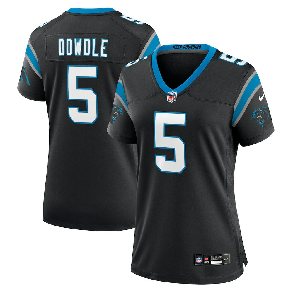 NFL Rico Dowdle Carolina Panthers Women's Team Game Jersey - Black