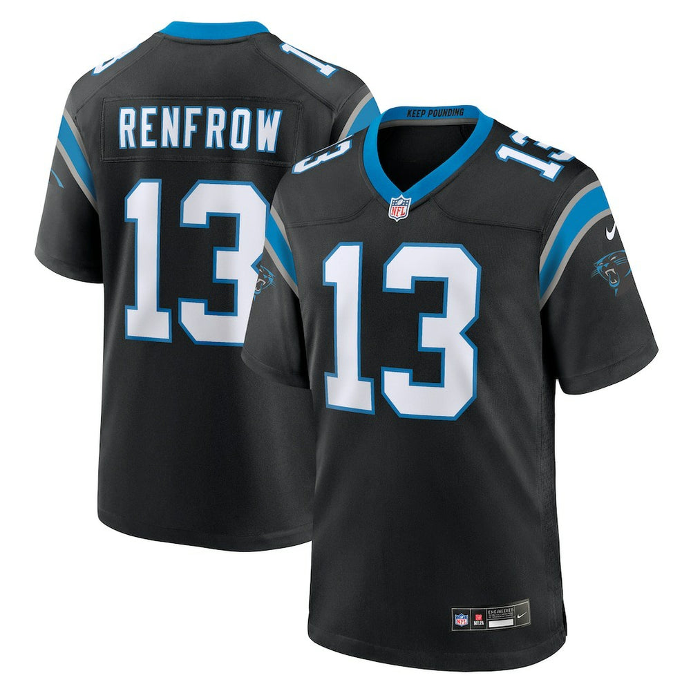 NFL Hunter Renfrow Carolina Panthers Team Game Jersey - Black