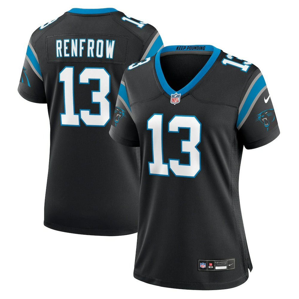 NFL Hunter Renfrow Carolina Panthers Women's Team Game Jersey - Black