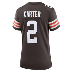 NFL DeAndre Carter Cleveland Browns Women's Team Game Jersey - Brown