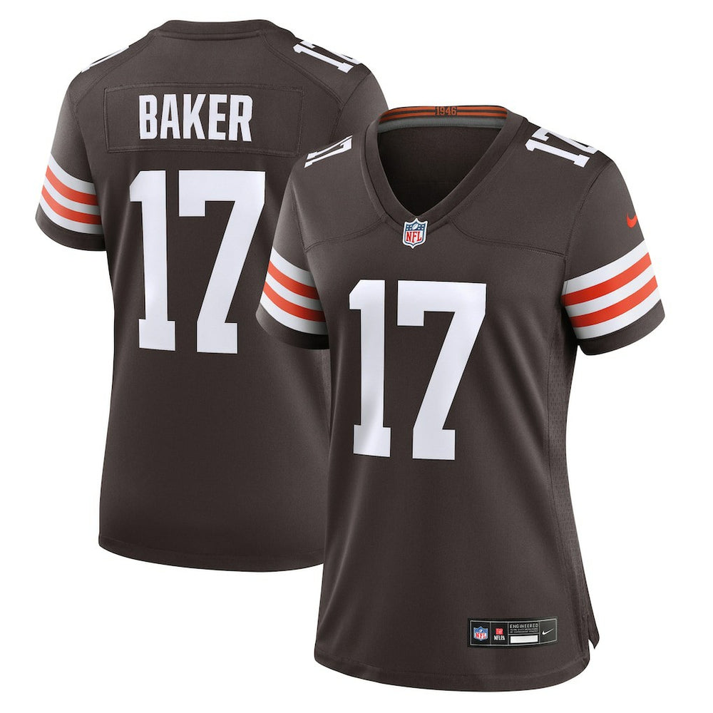 NFL Jerome Baker Cleveland Browns Women's Team Game Jersey - Brown