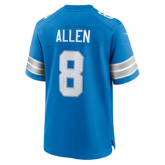 NFL Kyle Allen Detroit Lions Team Game Jersey - Blue