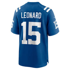 NFL Riley Leonard Indianapolis Colts Team Game Jersey - Royal