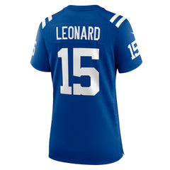NFL Riley Leonard Indianapolis Colts Women's Team Game Jersey - Royal