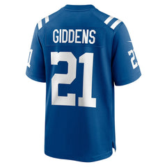 NFL DJ Giddens Indianapolis Colts Team Game Jersey - Royal