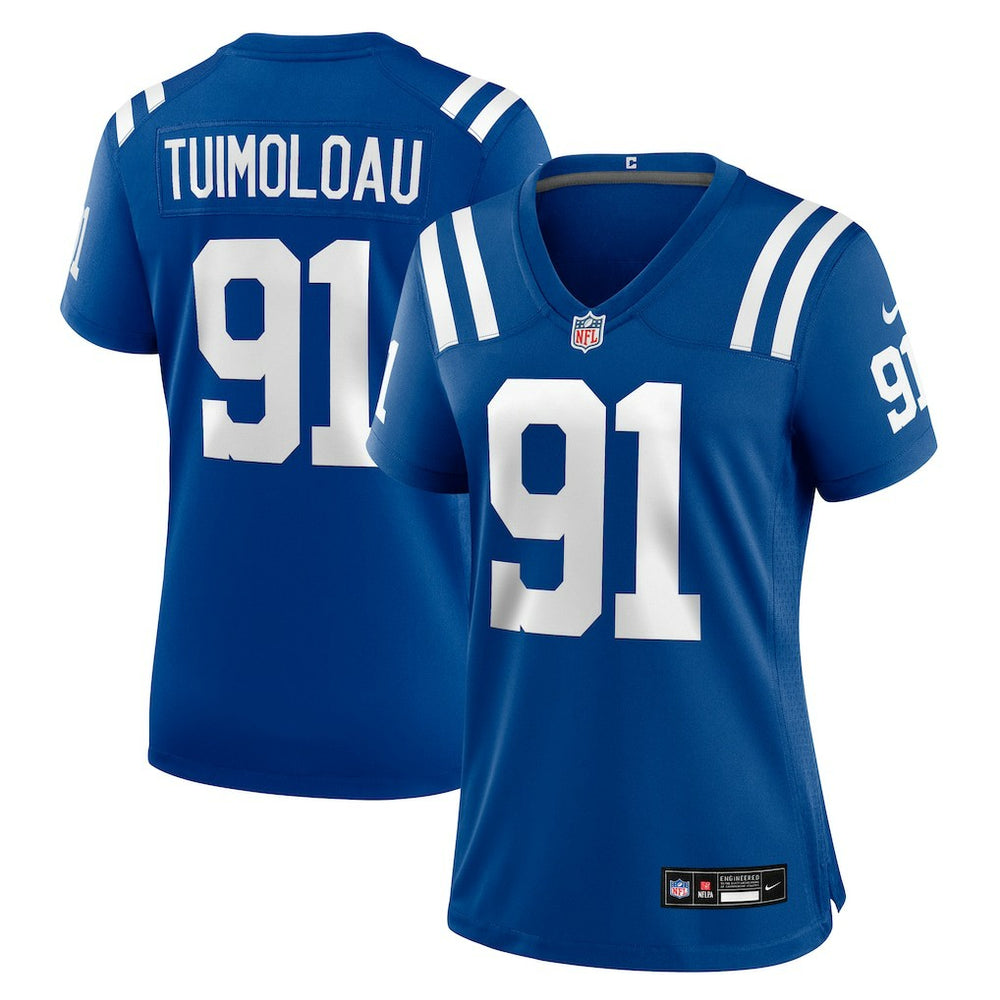 NFL JT Tuimoloau Indianapolis Colts Women's Team Game Jersey - Royal