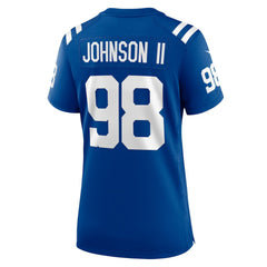 NFL Eric Johnson II Indianapolis Colts Women's Team Game Jersey - Royal