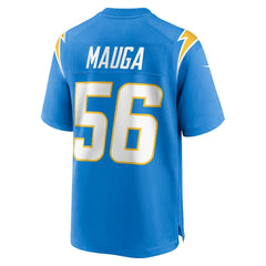 NFL Kanai Mauga Los Angeles Chargers Team Game Jersey - Powder Blue
