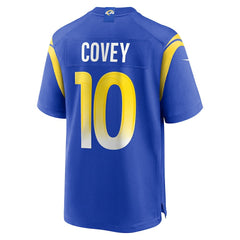 NFL Britain Covey Los Angeles Rams Team Game Jersey - Royal