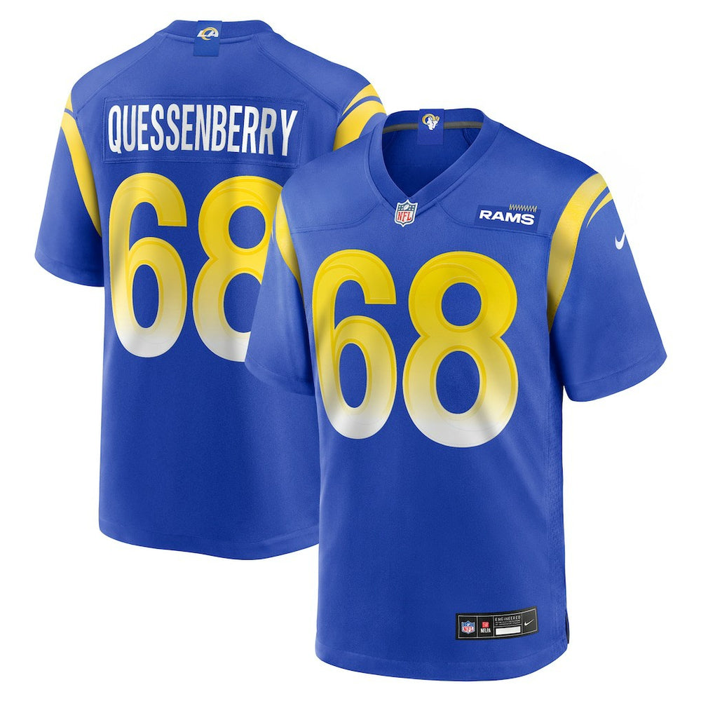NFL David Quessenberry Los Angeles Rams Team Game Jersey - Royal