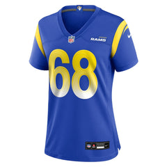 NFL David Quessenberry Los Angeles Rams Women's Team Game Jersey - Royal