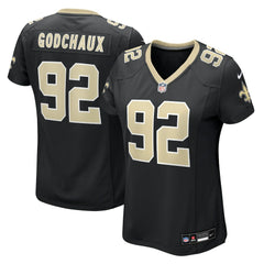 NFL Davon Godchaux New Orleans Saints Women's Team Game Jersey - Black