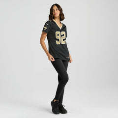 NFL Davon Godchaux New Orleans Saints Women's Team Game Jersey - Black