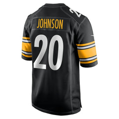 NFL Kaleb Johnson Pittsburgh Steelers Team Game Jersey - Black