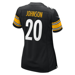 NFL Kaleb Johnson Pittsburgh Steelers Women's Team Game Jersey - Black