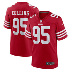 NFL Alfred Collins San Francisco 49ers Team Game Jersey - Scarlet