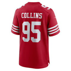 NFL Alfred Collins San Francisco 49ers Team Game Jersey - Scarlet