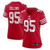 NFL Alfred Collins San Francisco 49ers Women's Team Game Jersey - Scarlet