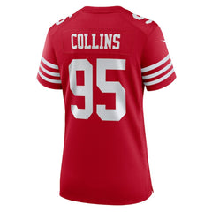 NFL Alfred Collins San Francisco 49ers Women's Team Game Jersey - Scarlet
