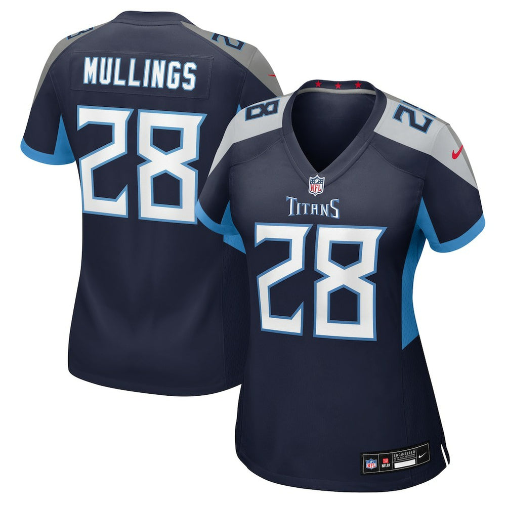 NFL Kalel Mullings Tennessee Titans Women's Team Game Jersey - Navy